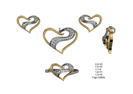 160 Pendant Sets STL & 3DM Files