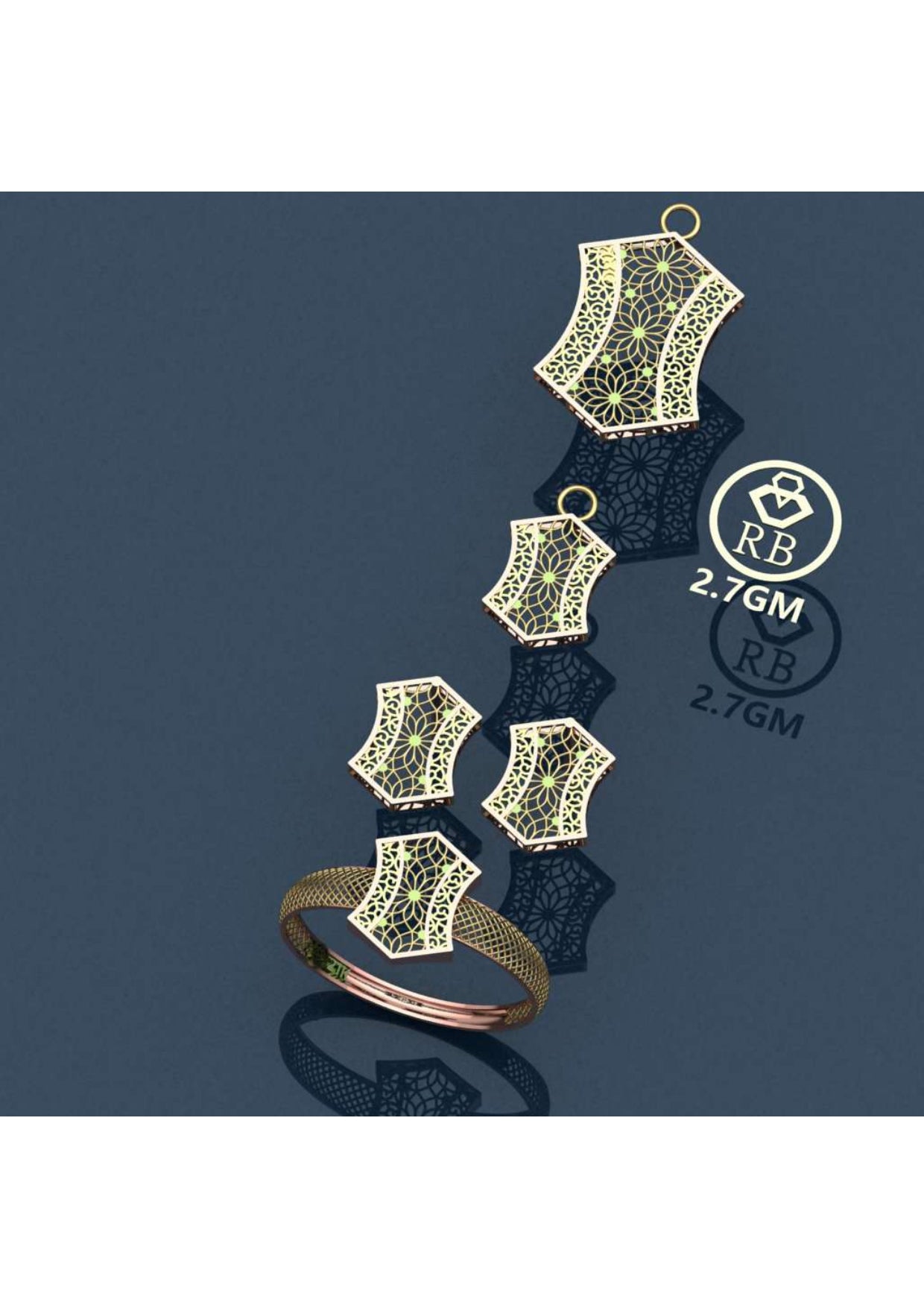 17 Turkish Pendent Sets STL & 3DM FIles