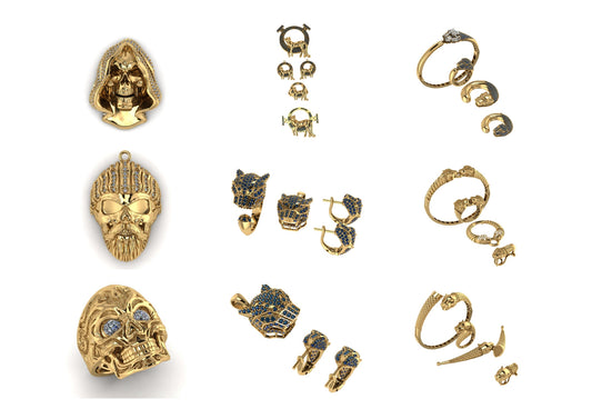 New Hip-Hop Jewelry Designs STL & 3DM Files