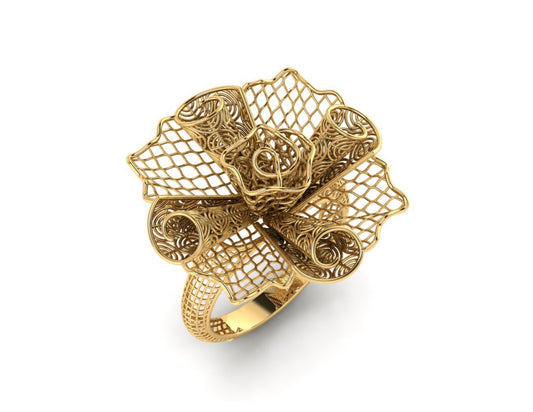 20 Turkish Flower Rings STL Files
