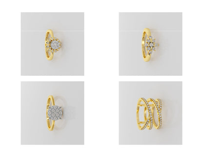 400 Rings Pack STL Files