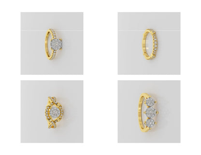 400 Rings Pack STL Files