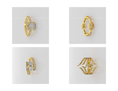 400 Rings Pack STL Files