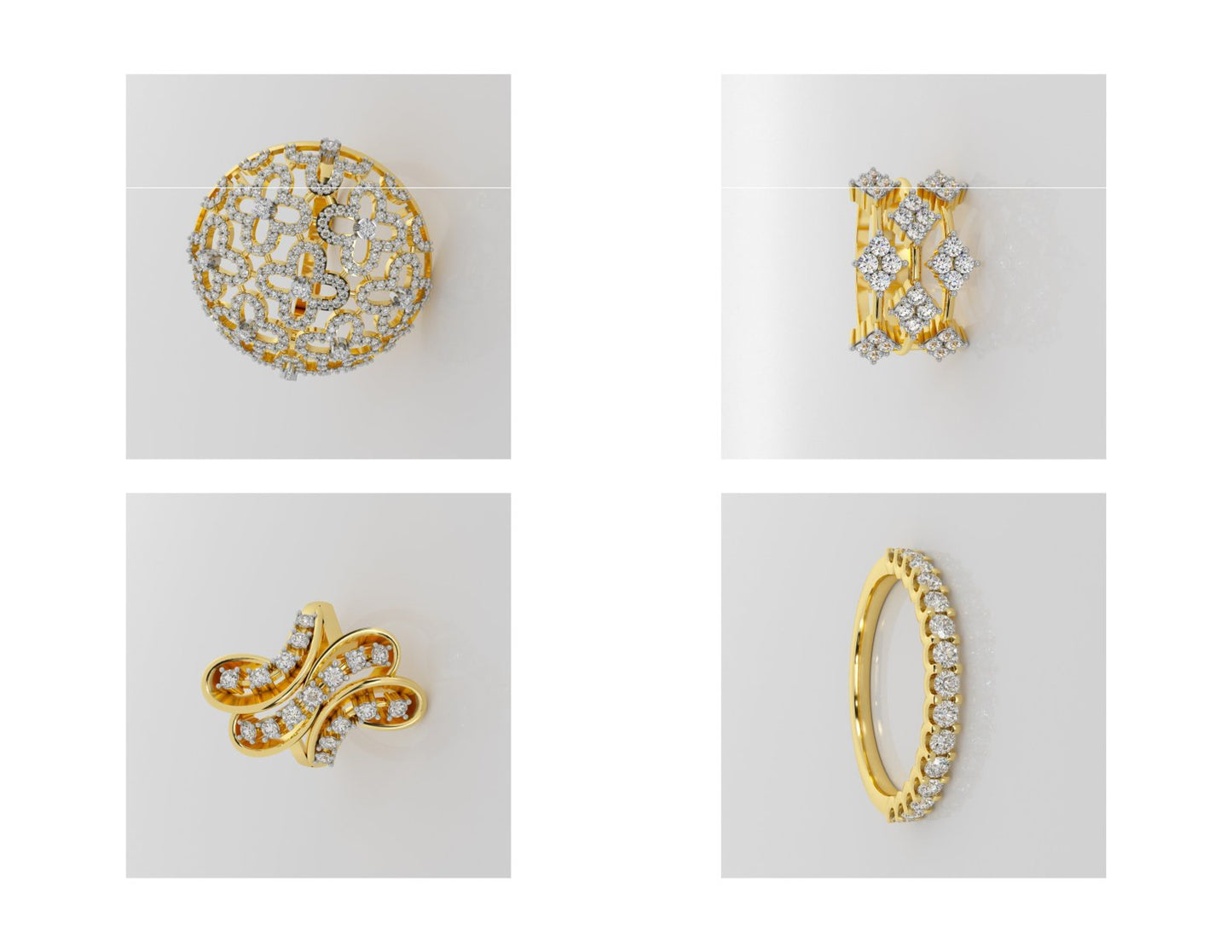 400 Rings Pack STL Files