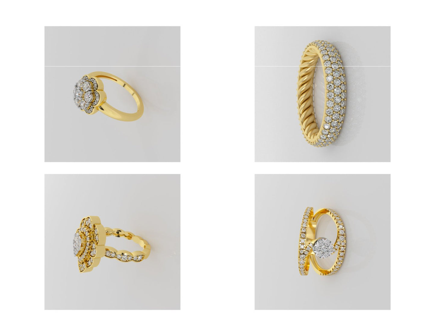 400 Rings Pack STL Files