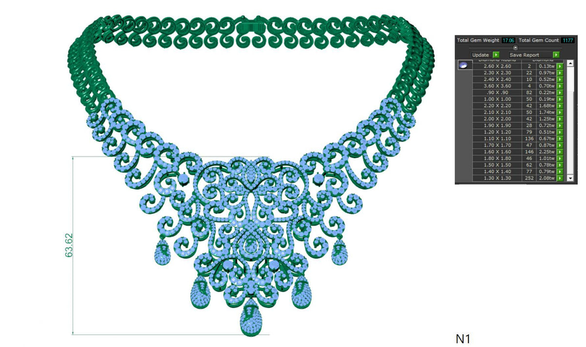 100 Necklace Sets 3DM Files