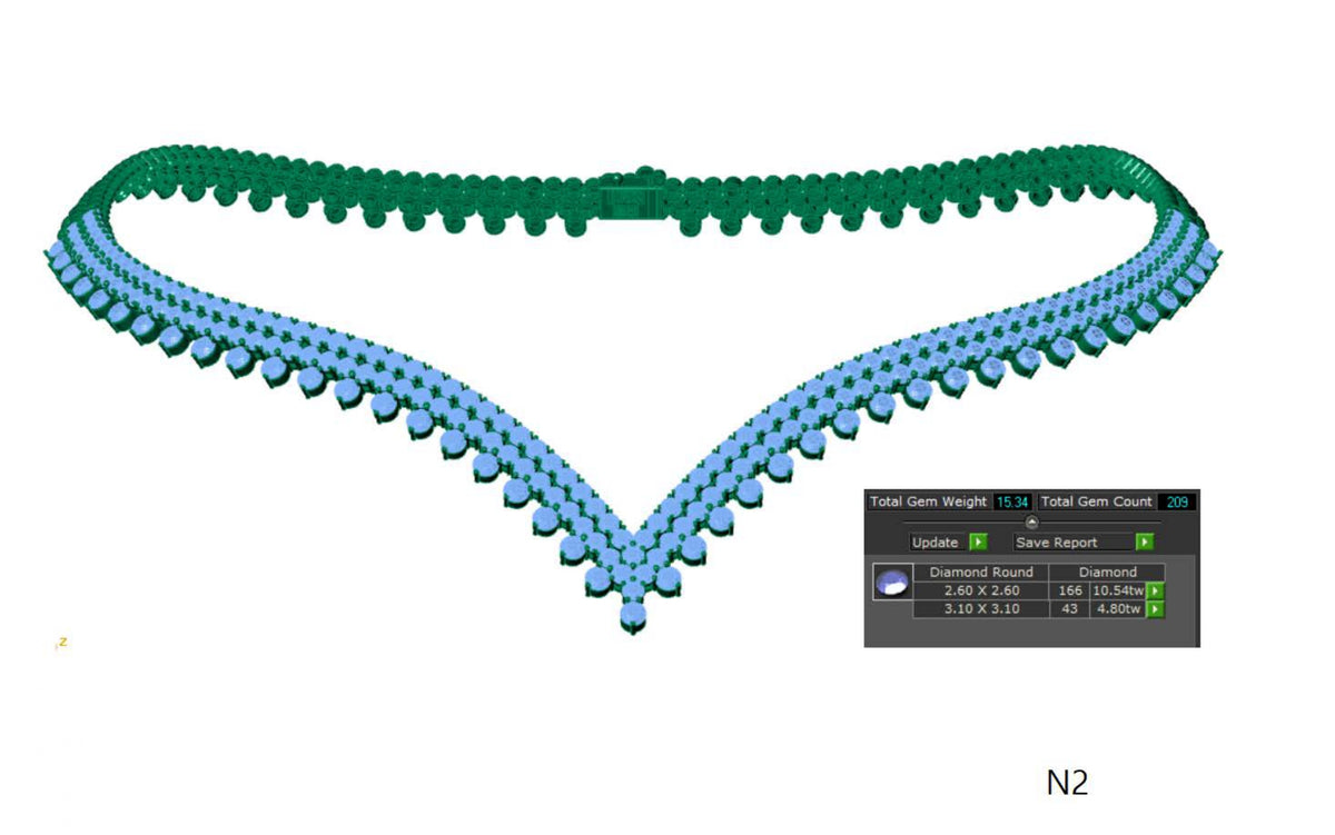 100 Necklace Sets 3DM Files