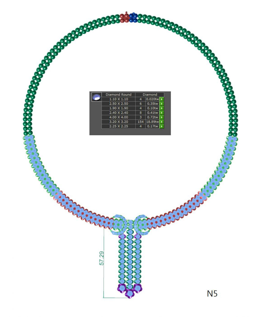 100 Necklace Sets 3DM Files