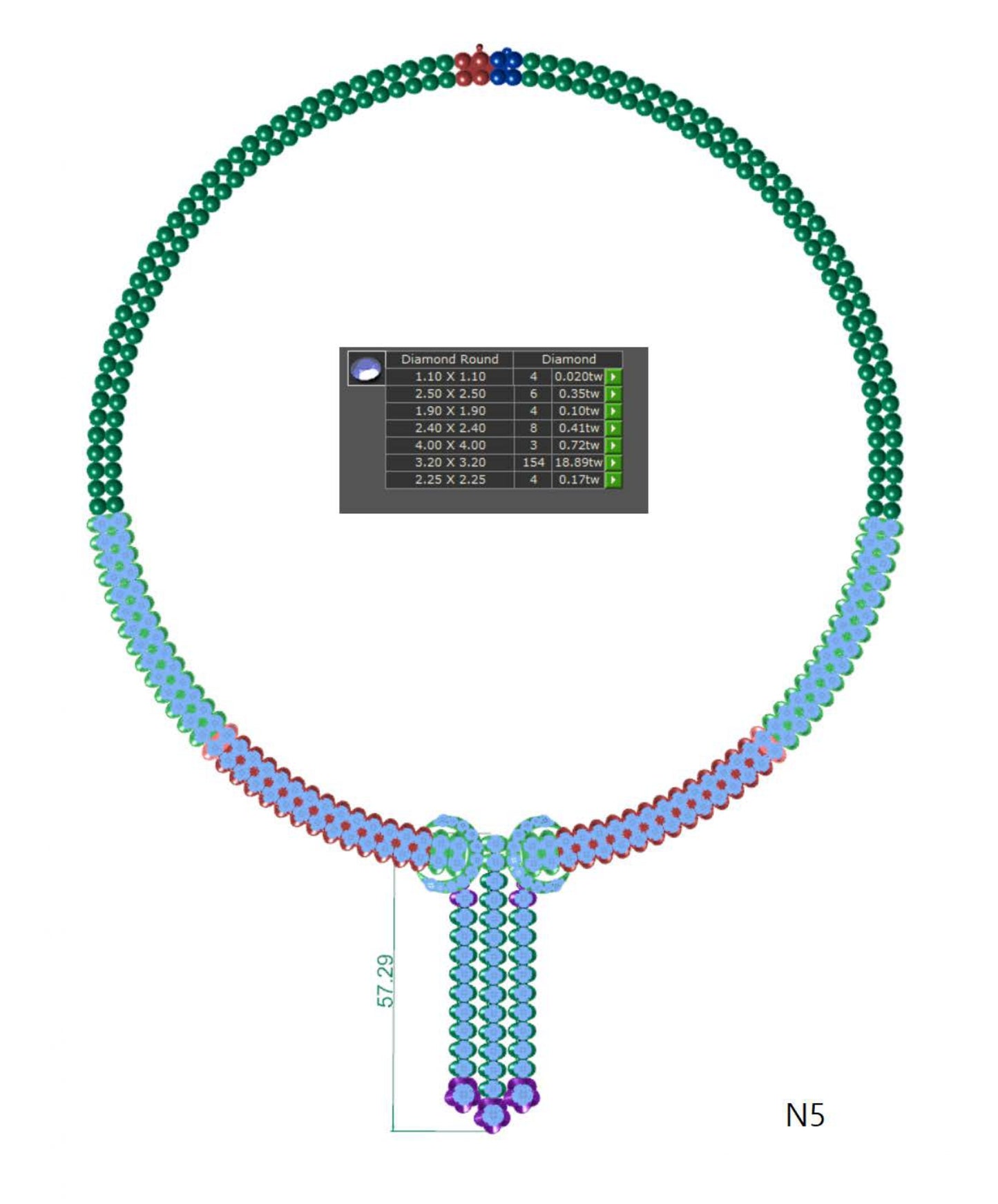 100 Necklace Sets 3DM Files
