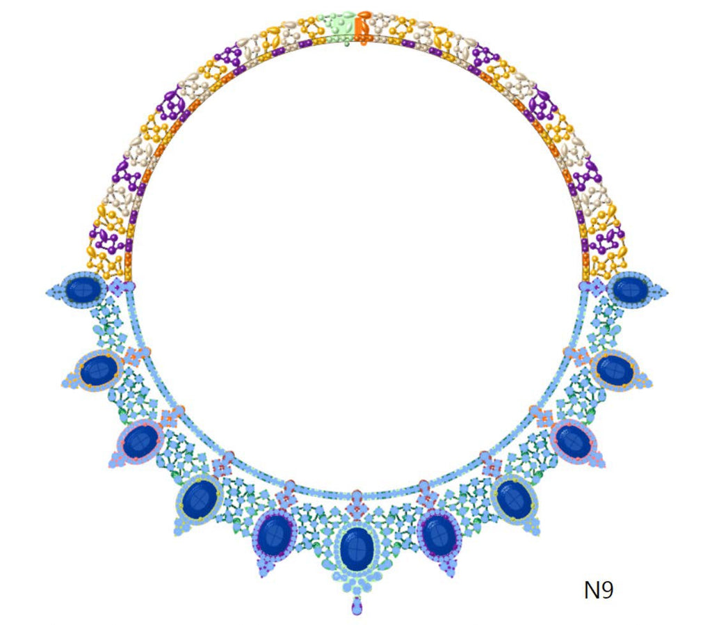 100 Necklace Sets 3DM Files