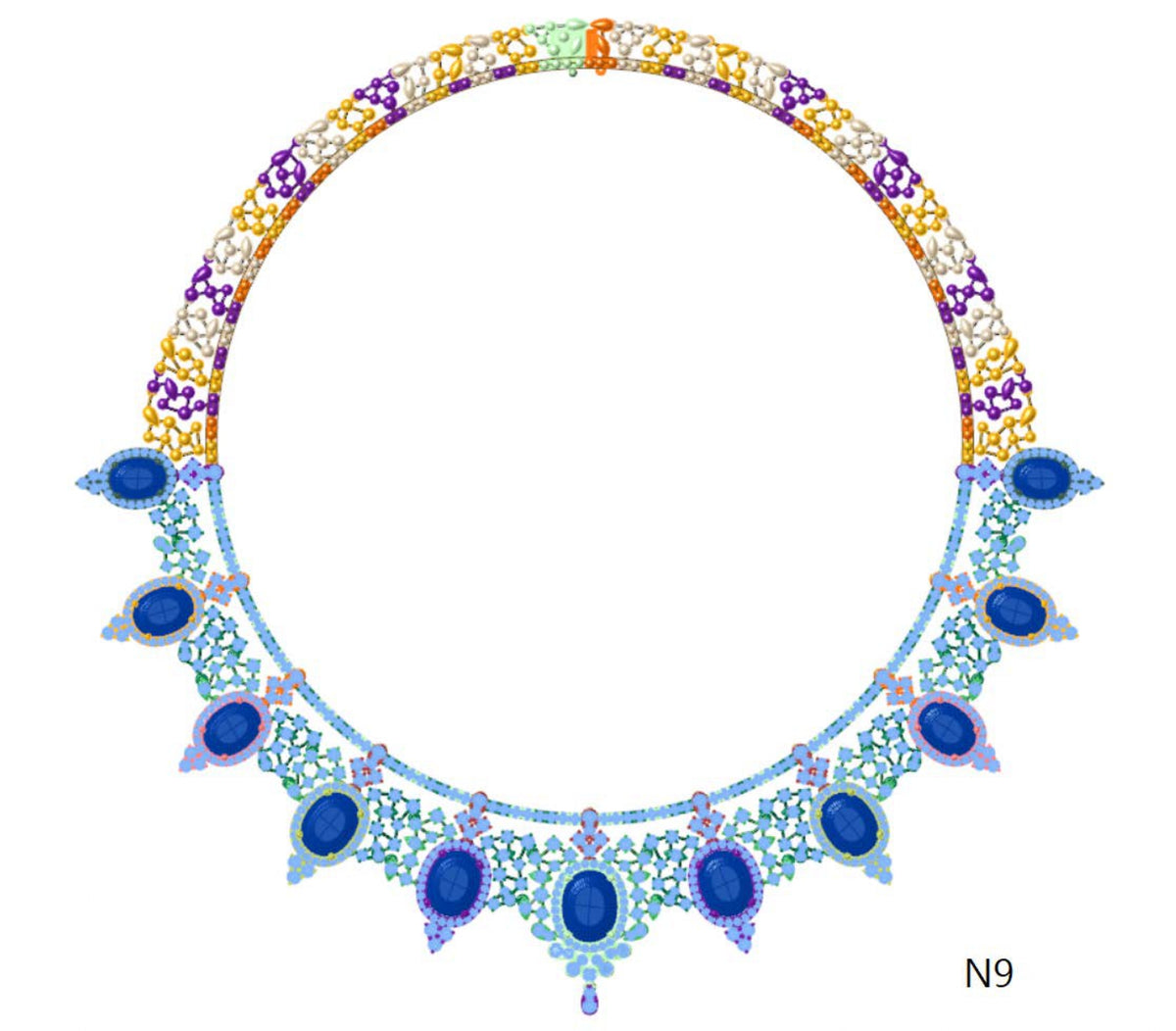 100 Necklace Sets 3DM Files
