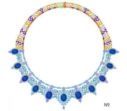 100 Necklace Sets 3DM Files