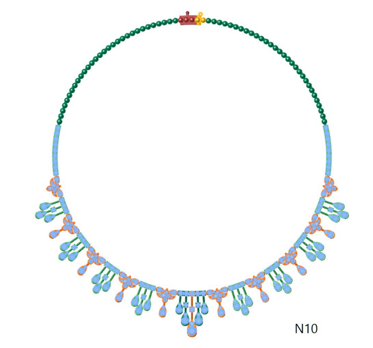 100 Necklace Sets 3DM Files