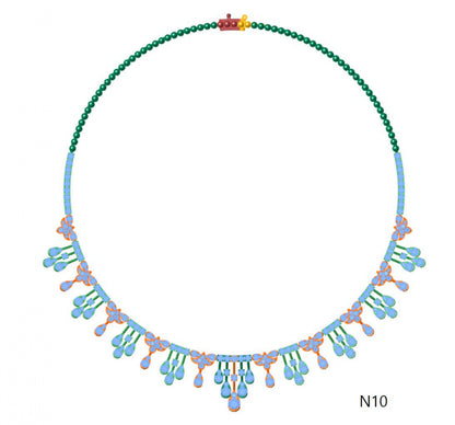 100 Necklace Sets 3DM Files