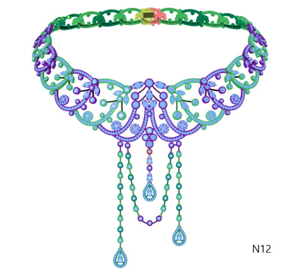 100 Necklace Sets 3DM Files