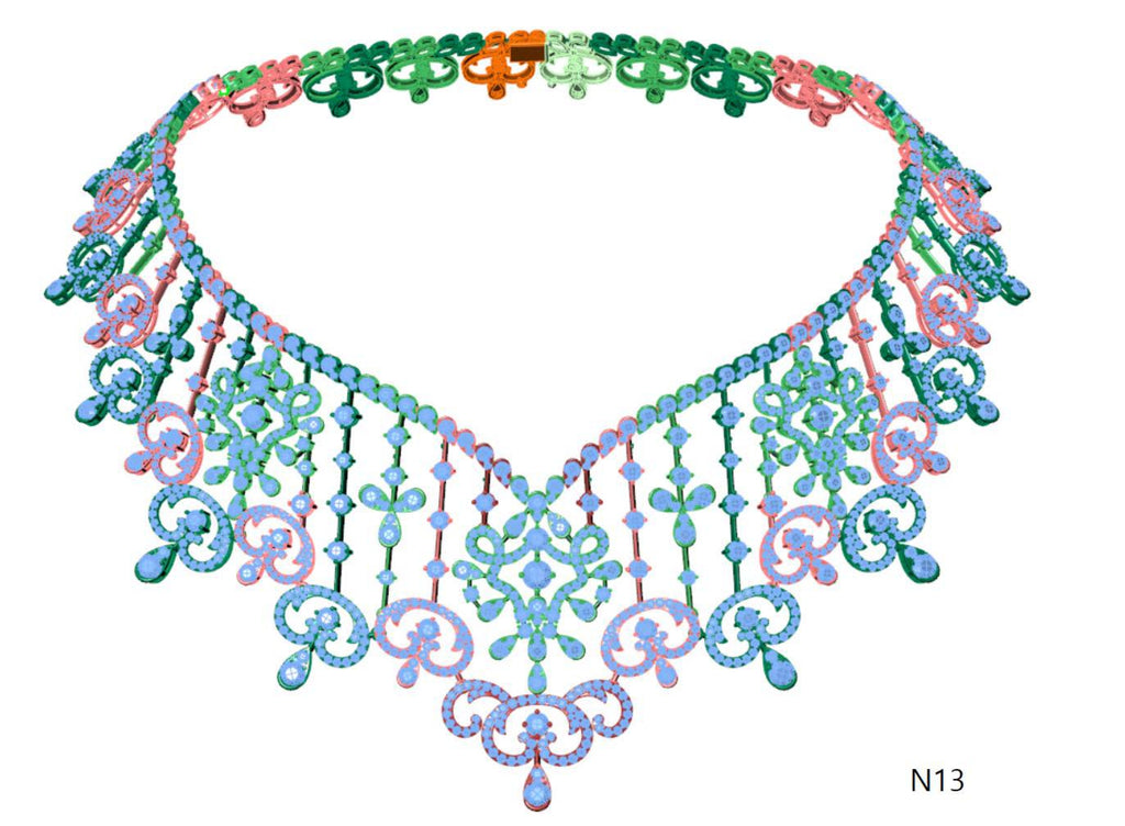 100 Necklace Sets 3DM Files