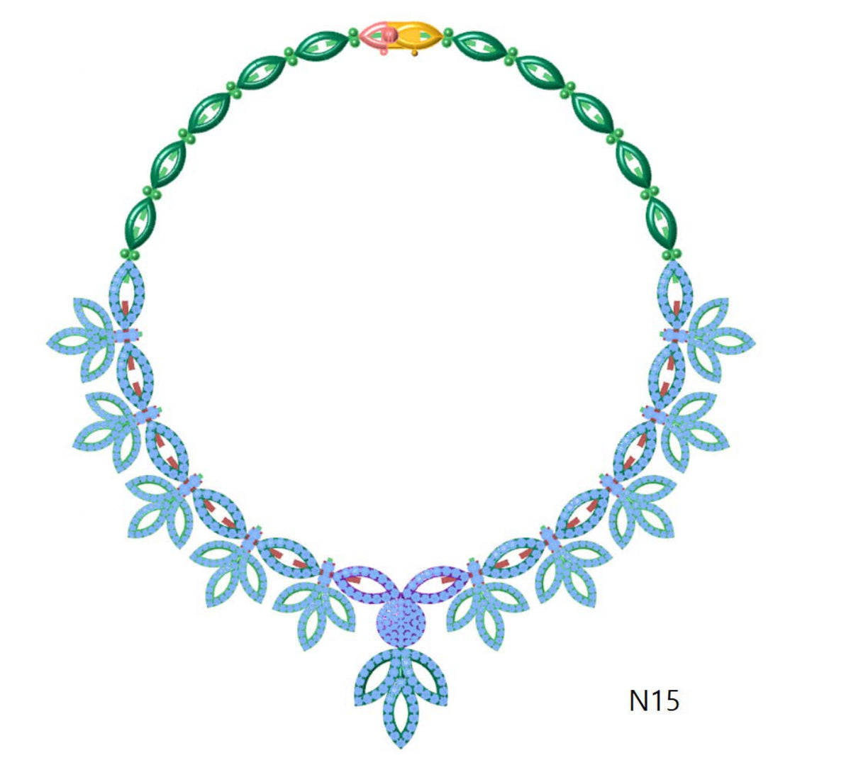 100 Necklace Sets 3DM Files