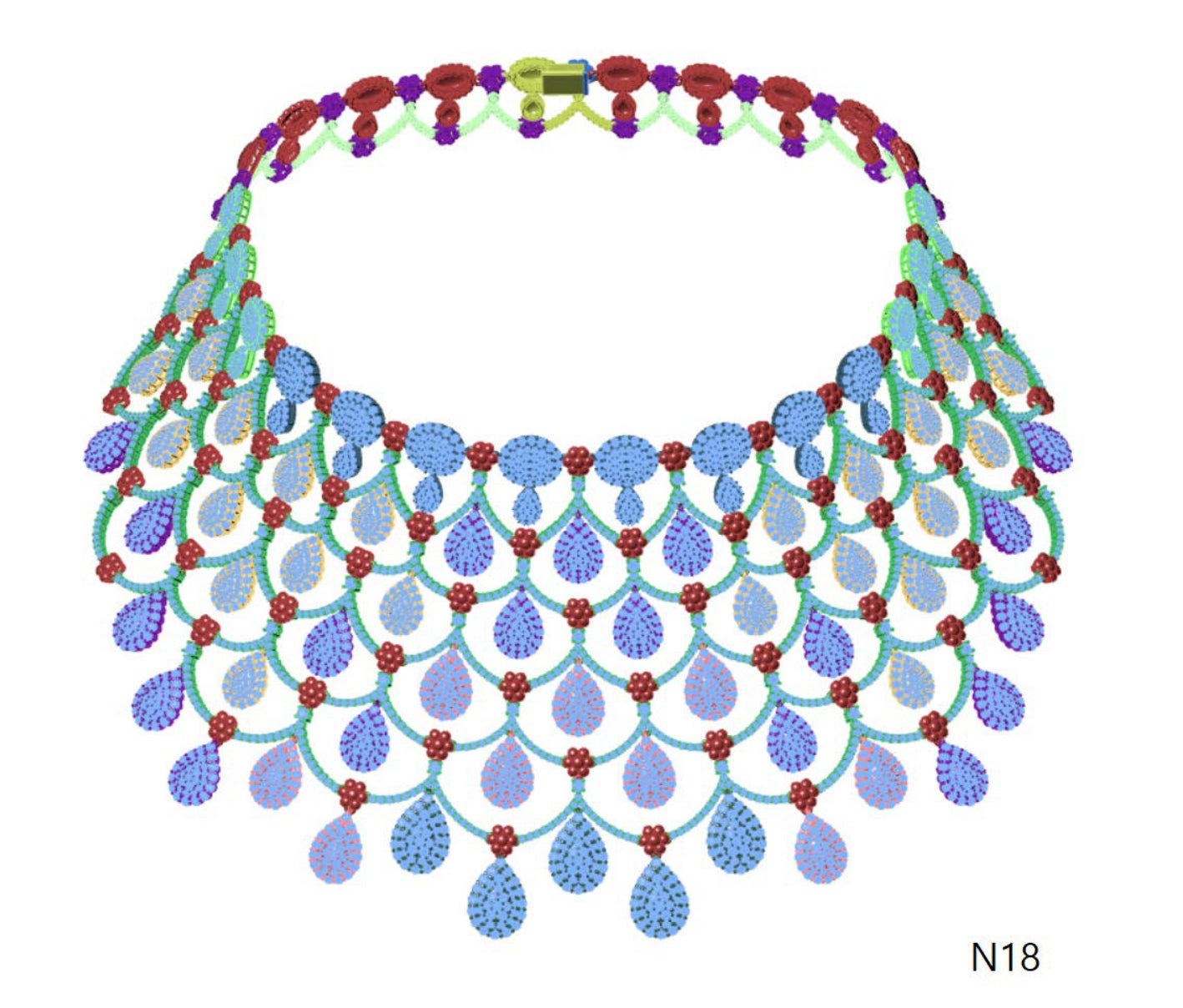 100 Necklace Sets 3DM Files