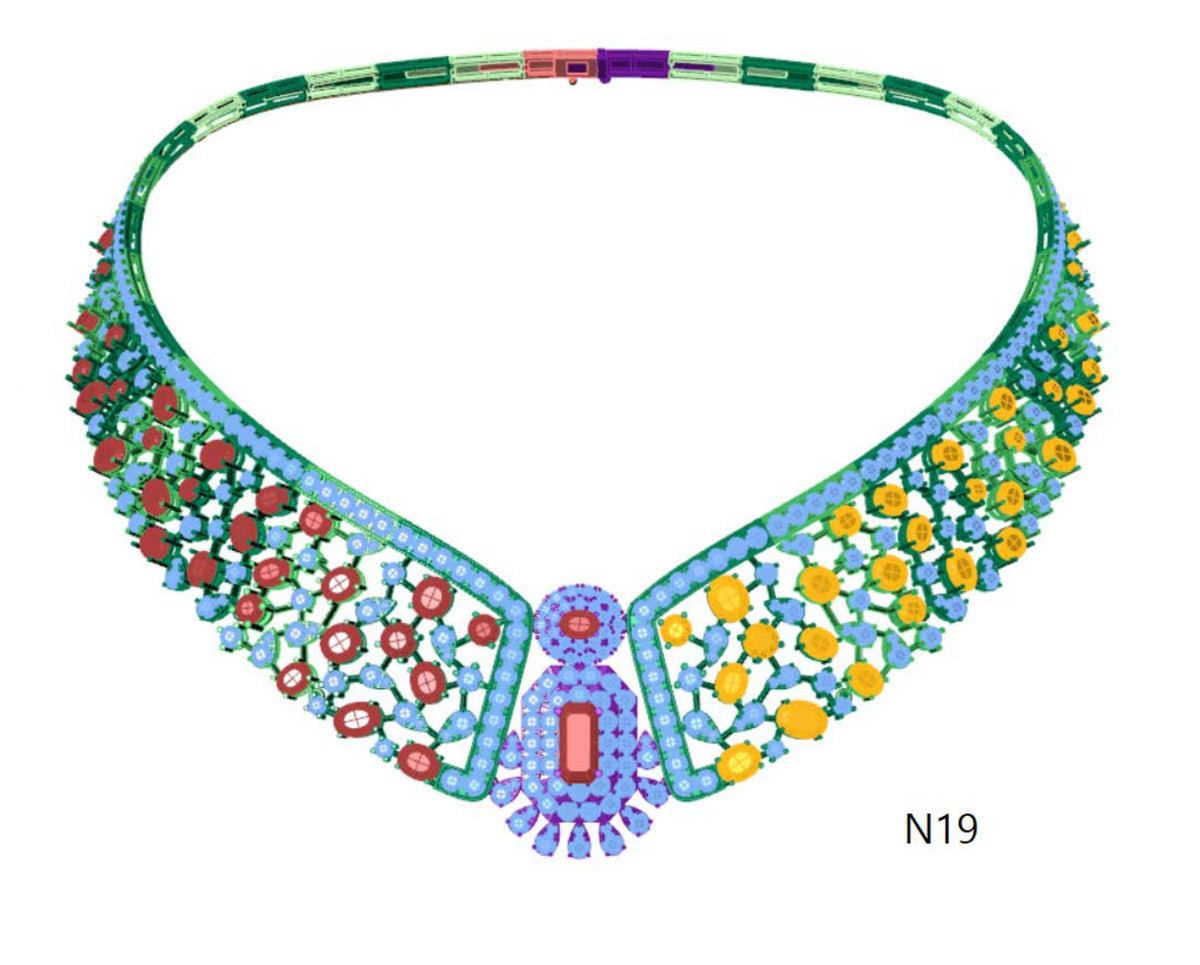 100 Necklace Sets 3DM Files