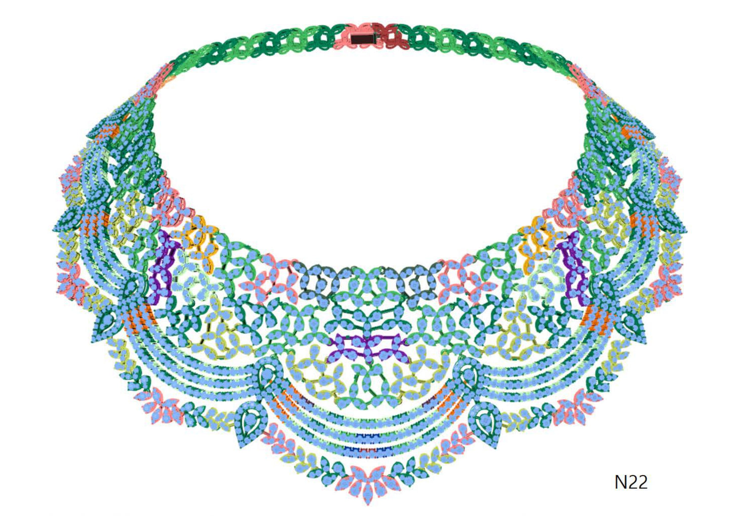 100 Necklace Sets 3DM Files