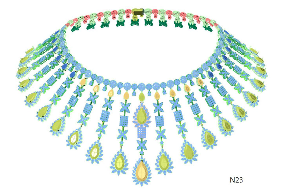 100 Necklace Sets 3DM Files