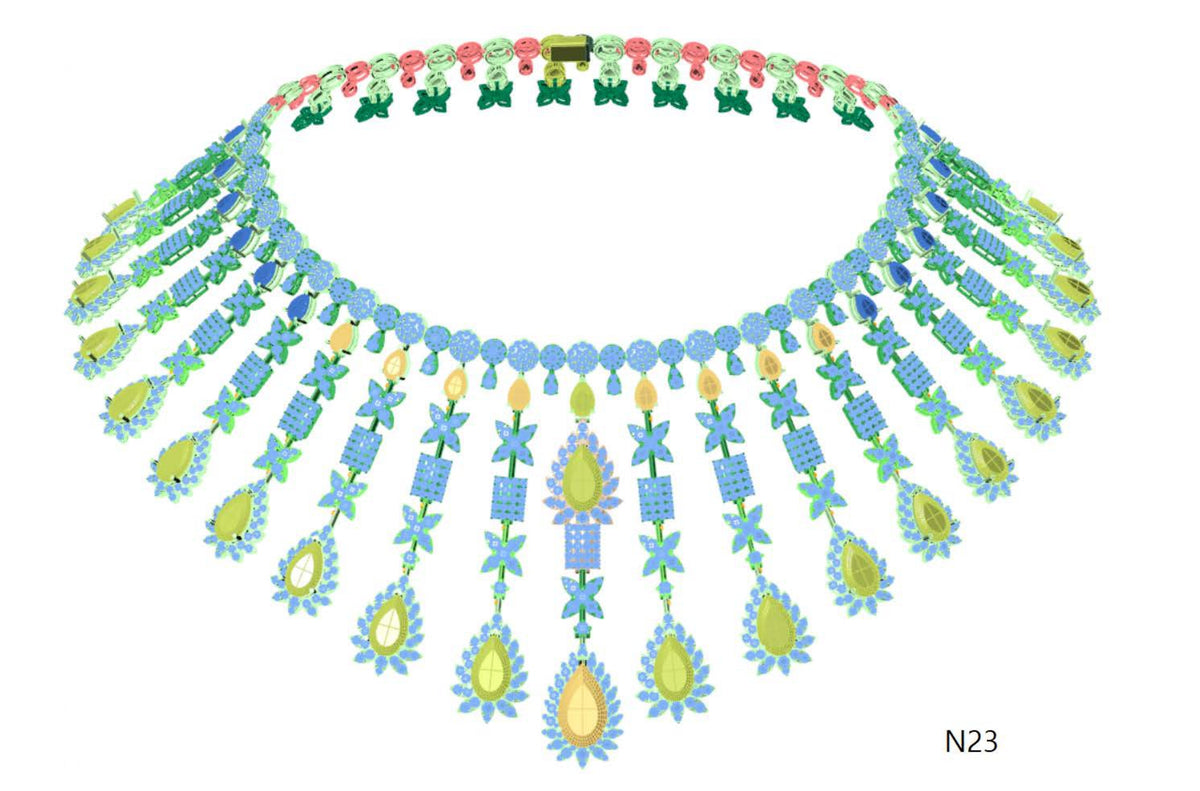 100 Necklace Sets 3DM Files