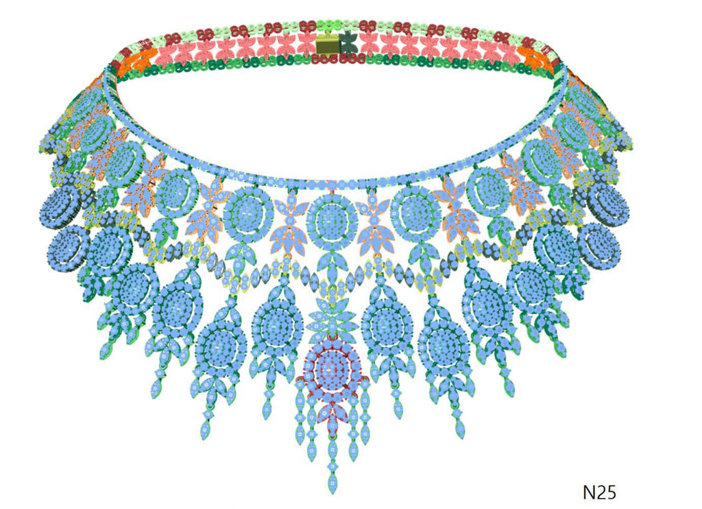 100 Necklace Sets 3DM Files