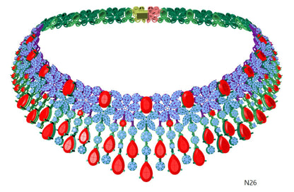100 Necklace Sets 3DM Files
