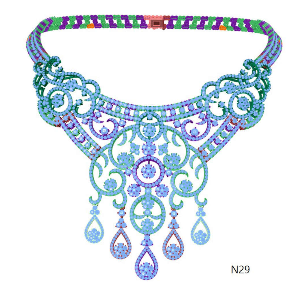 100 Necklace Sets 3DM Files