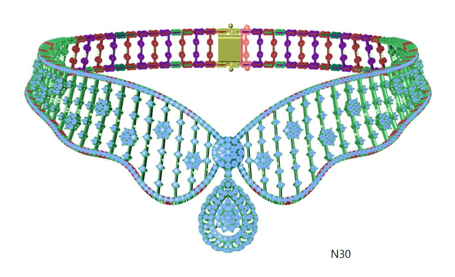 100 Necklace Sets 3DM Files