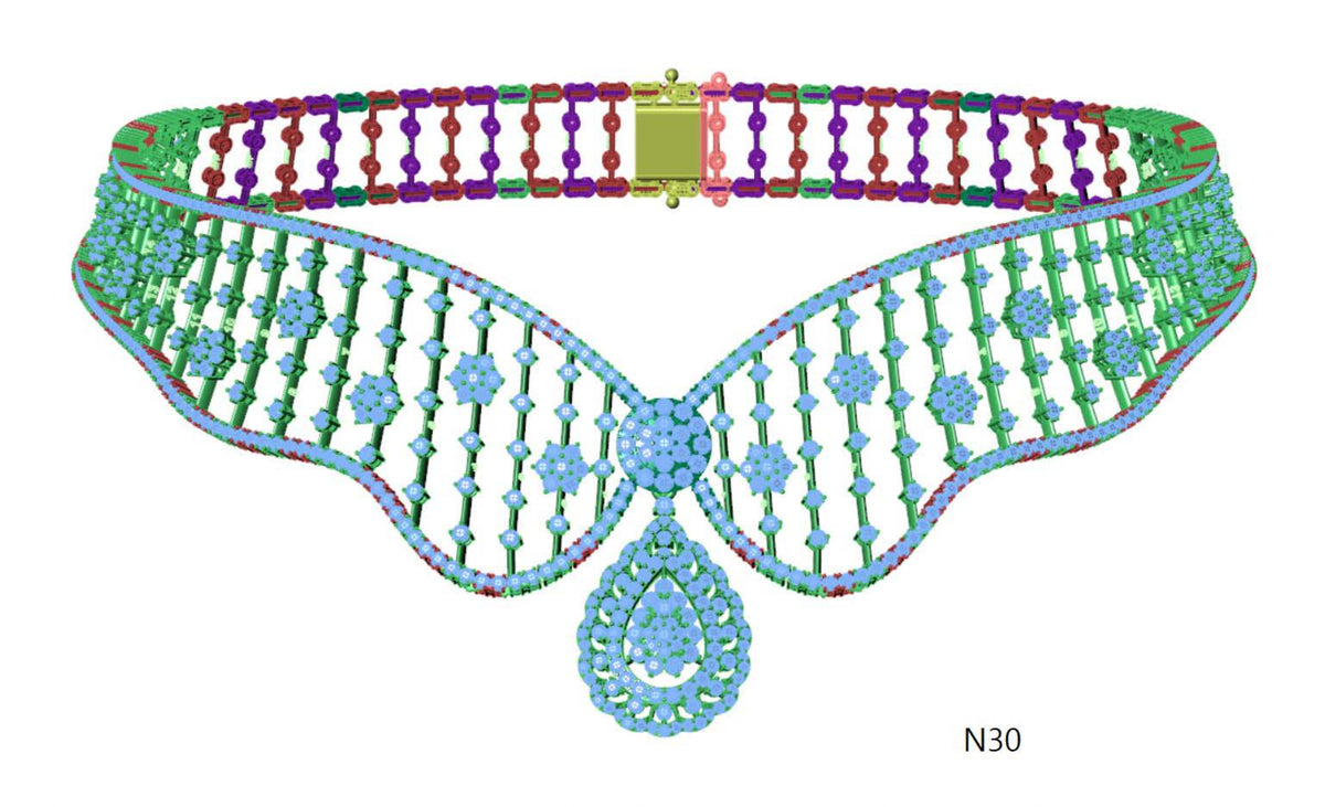 100 Necklace Sets 3DM Files