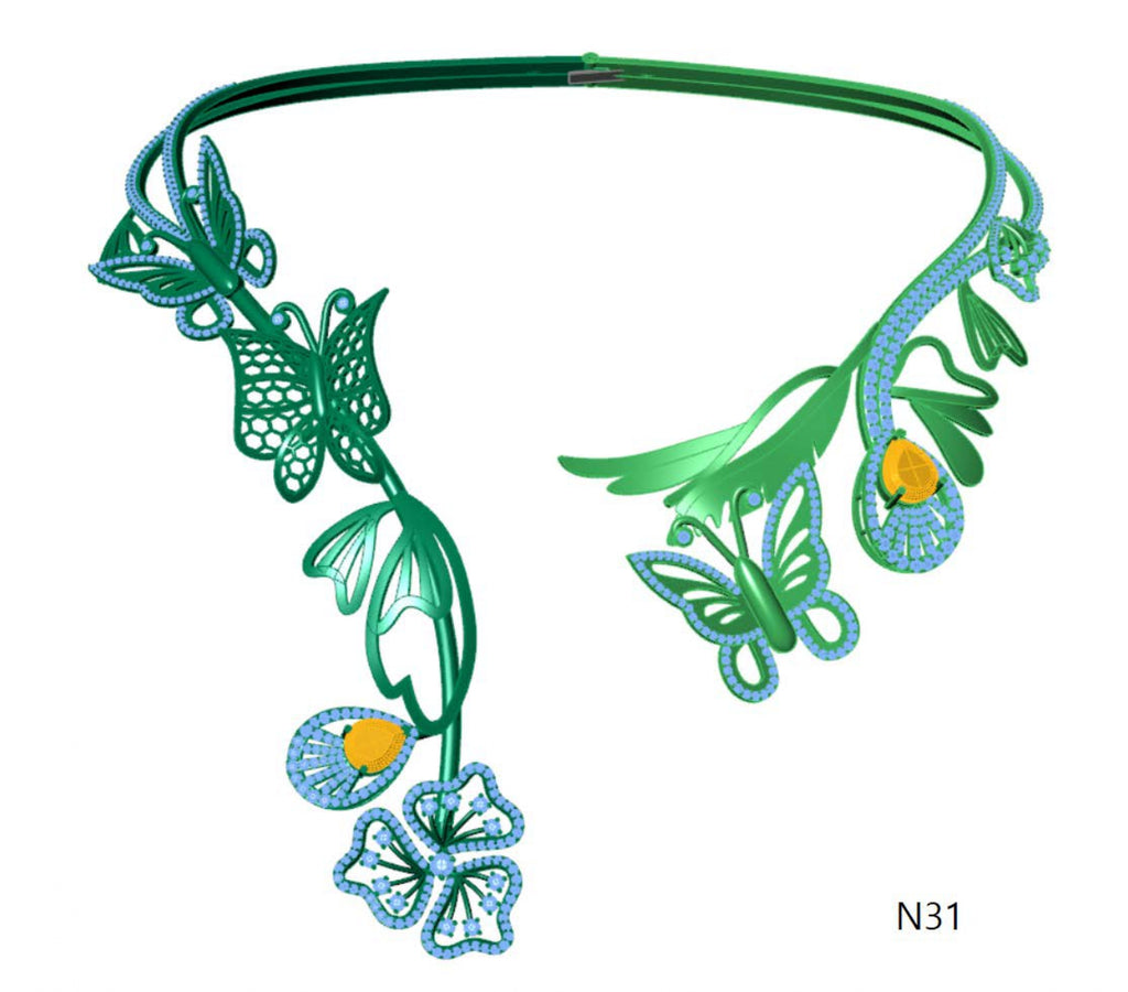 100 Necklace Sets 3DM Files