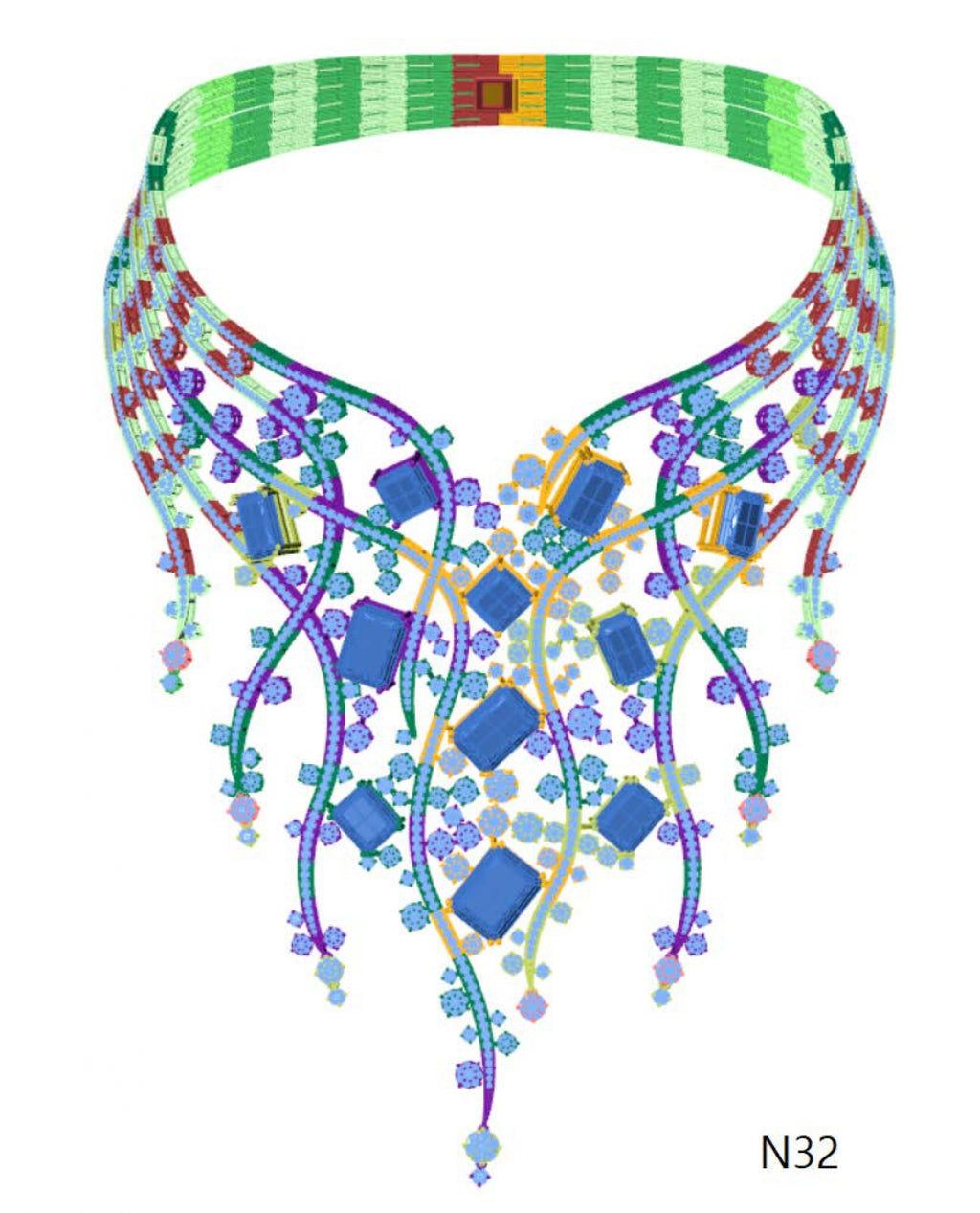 100 Necklace Sets 3DM Files