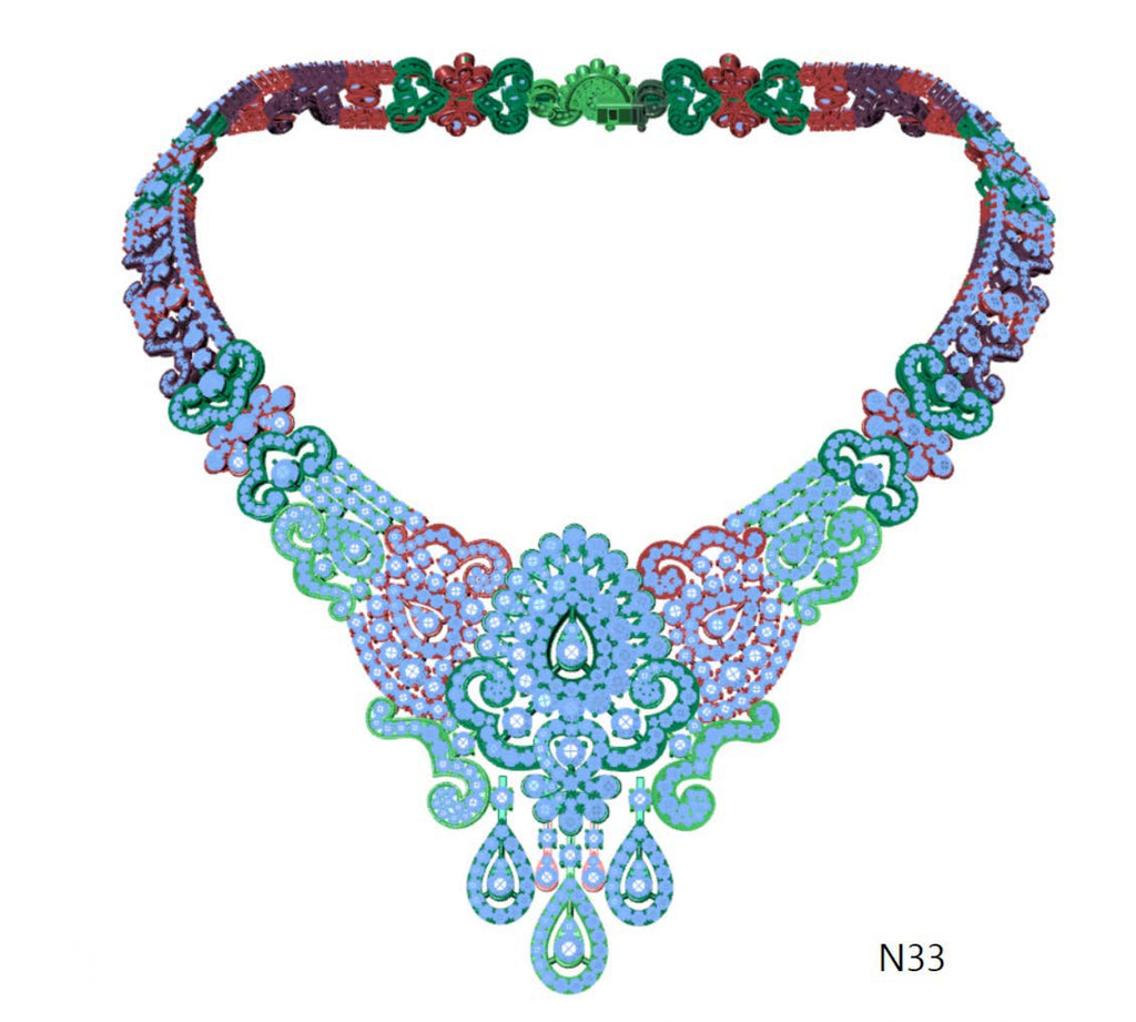 100 Necklace Sets 3DM Files