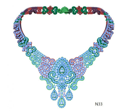 100 Necklace Sets 3DM Files