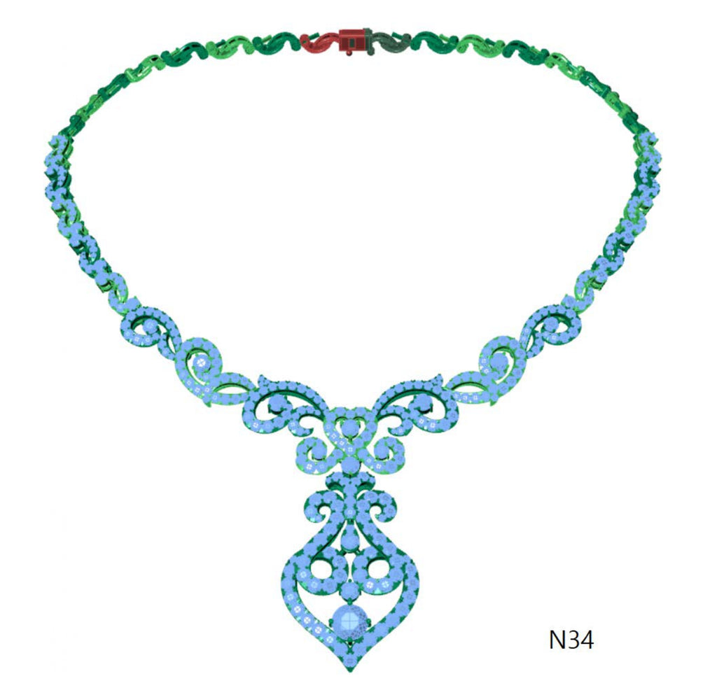 100 Necklace Sets 3DM Files