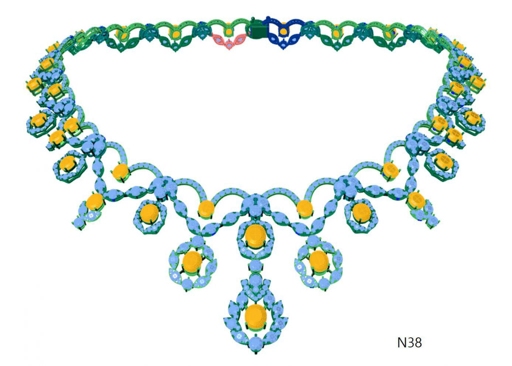 100 Necklace Sets 3DM Files