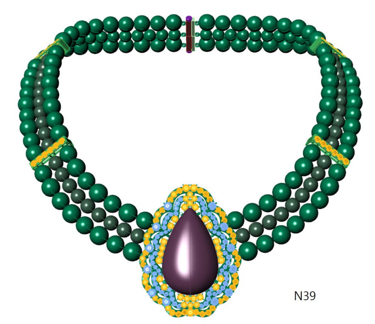 100 Necklace Sets 3DM Files