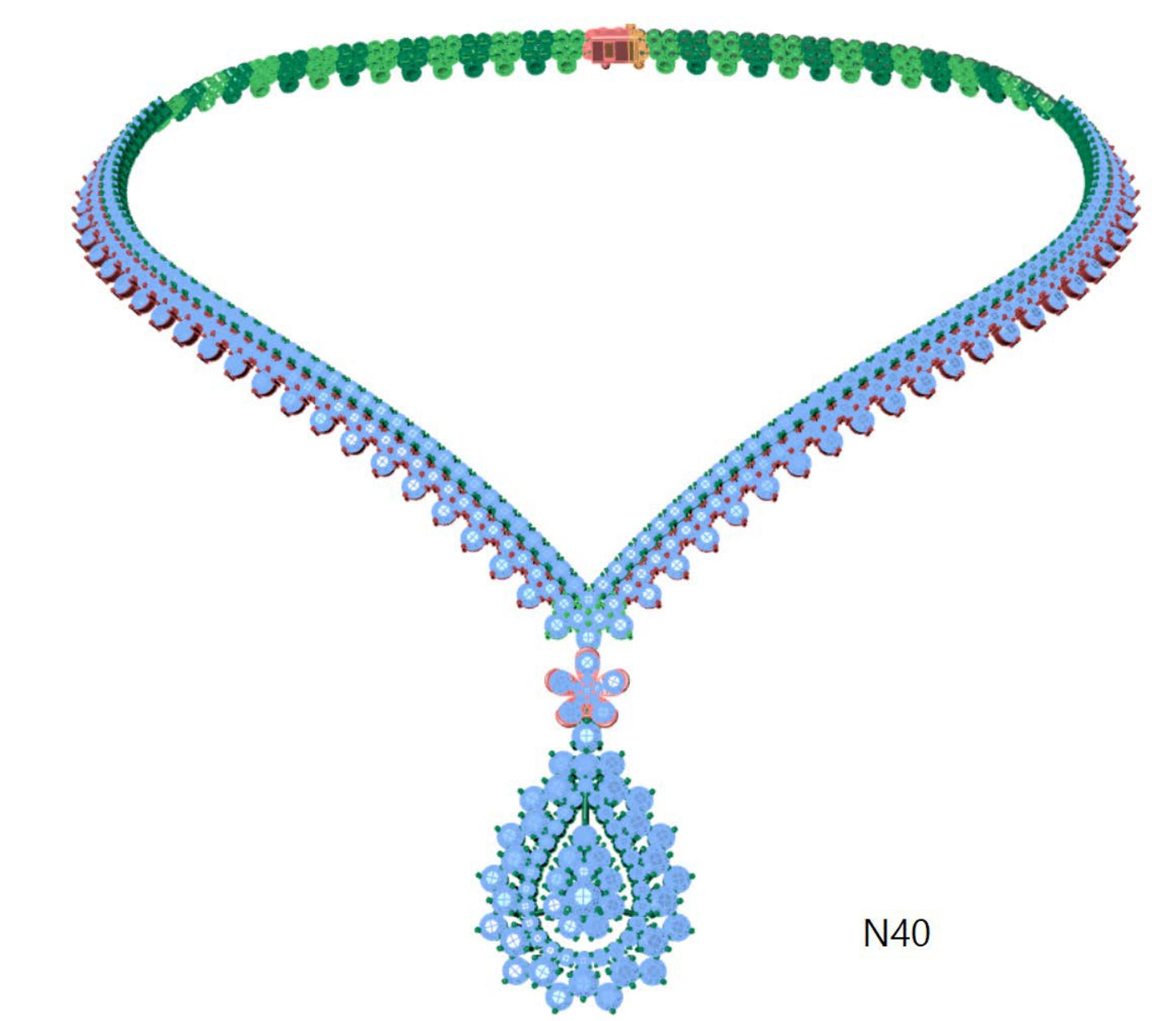 100 Necklace Sets 3DM Files