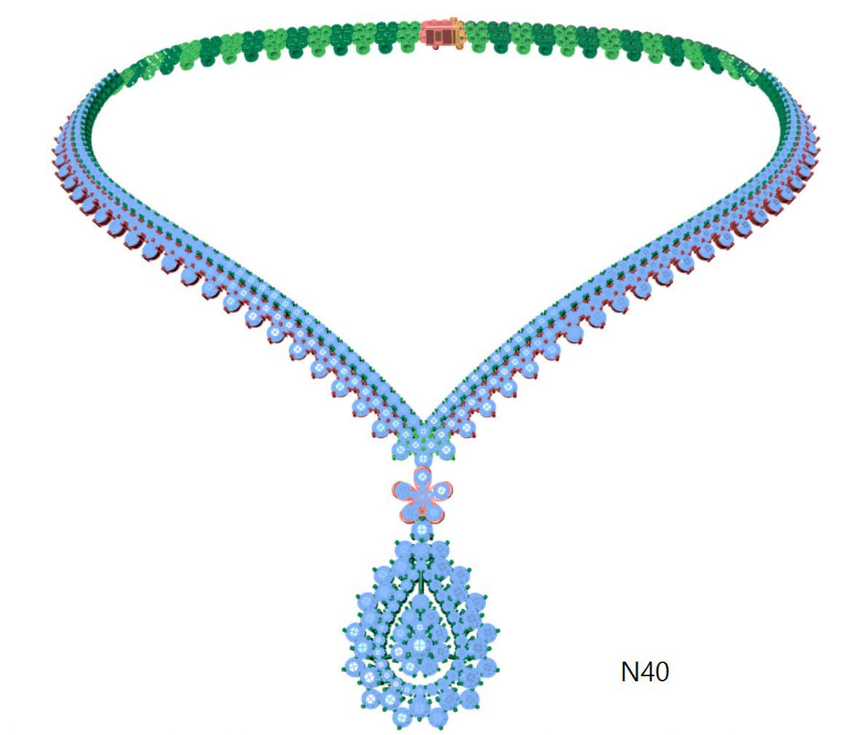 100 Necklace Sets 3DM Files