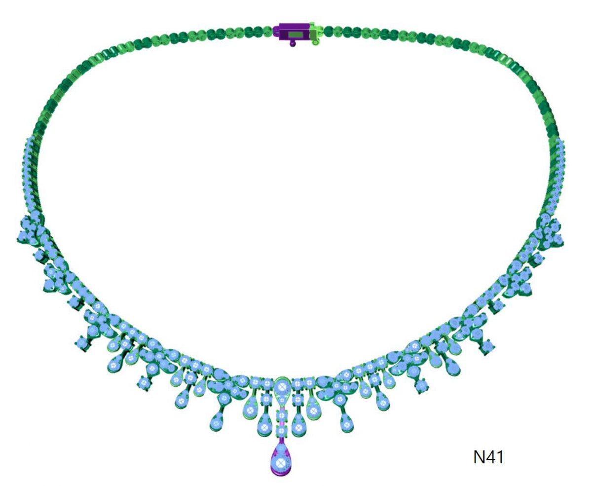 100 Necklace Sets 3DM Files