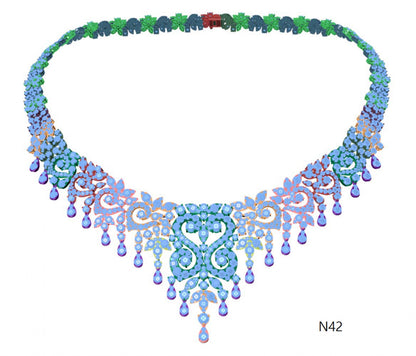 100 Necklace Sets 3DM Files