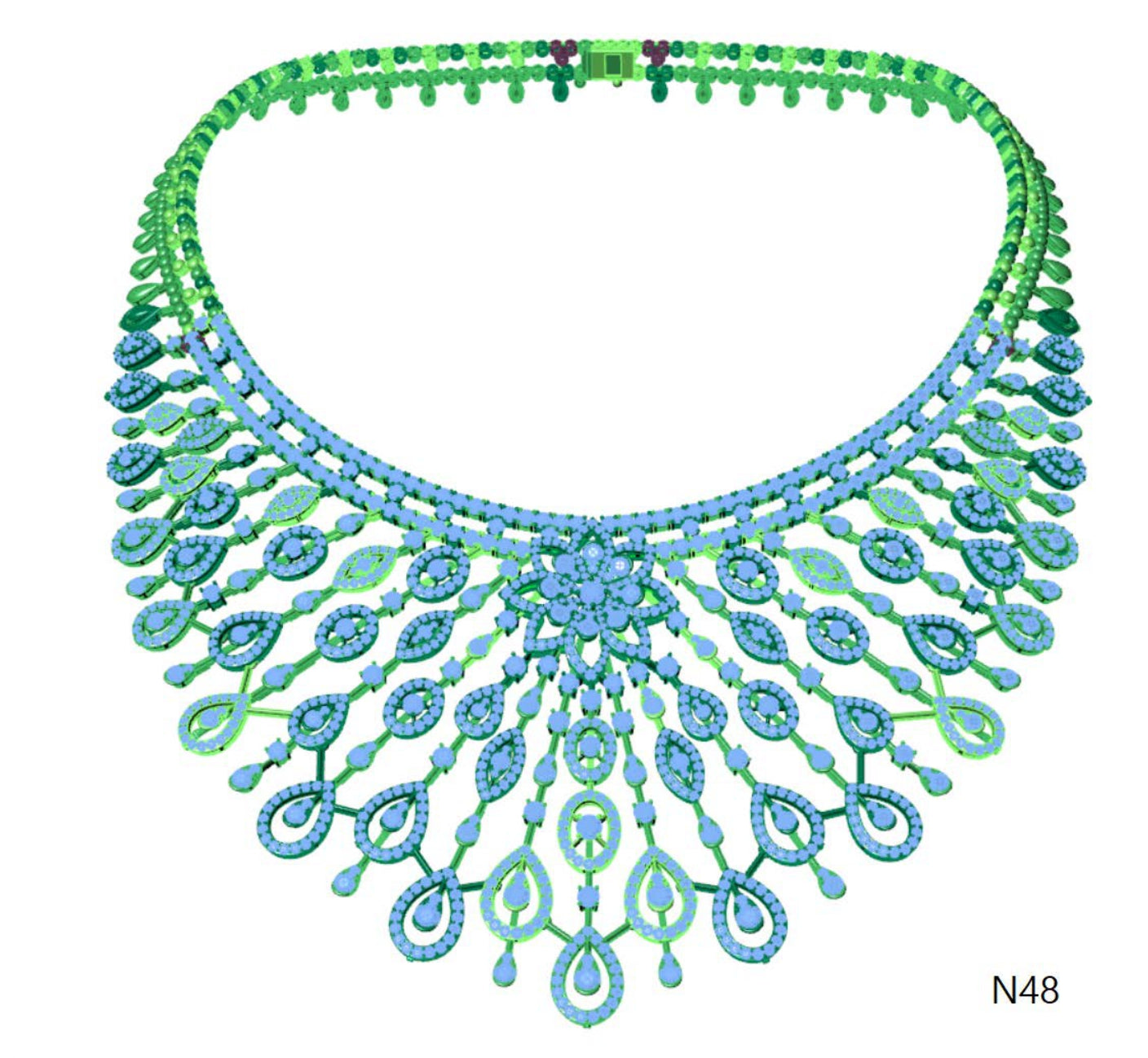 100 Necklace Sets 3DM Files