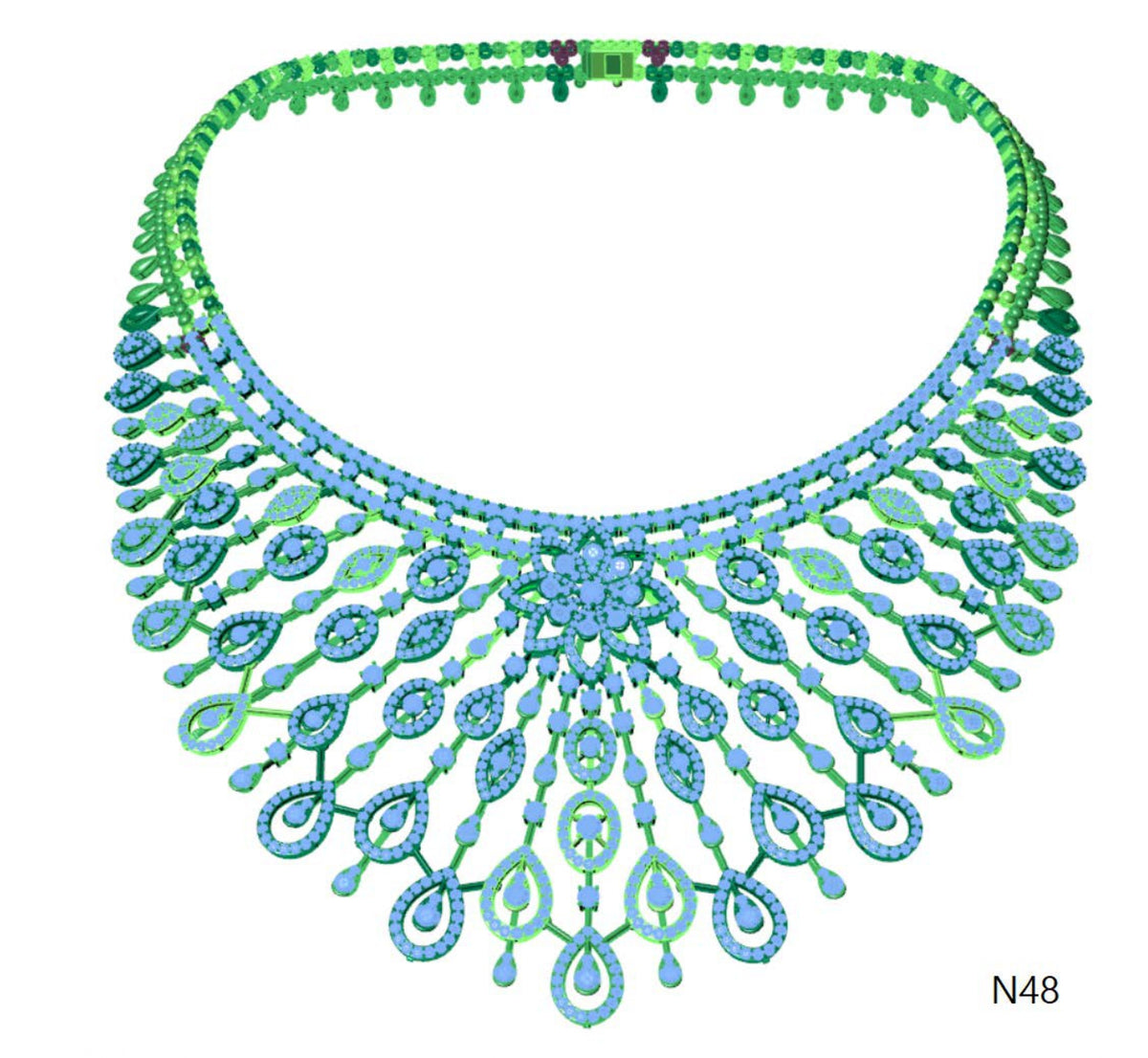 100 Necklace Sets 3DM Files