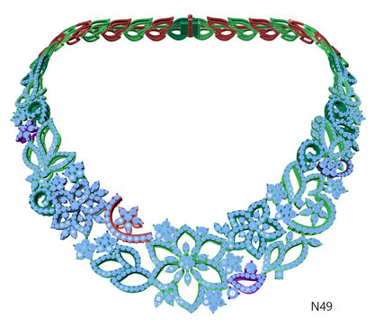 100 Necklace Sets 3DM Files