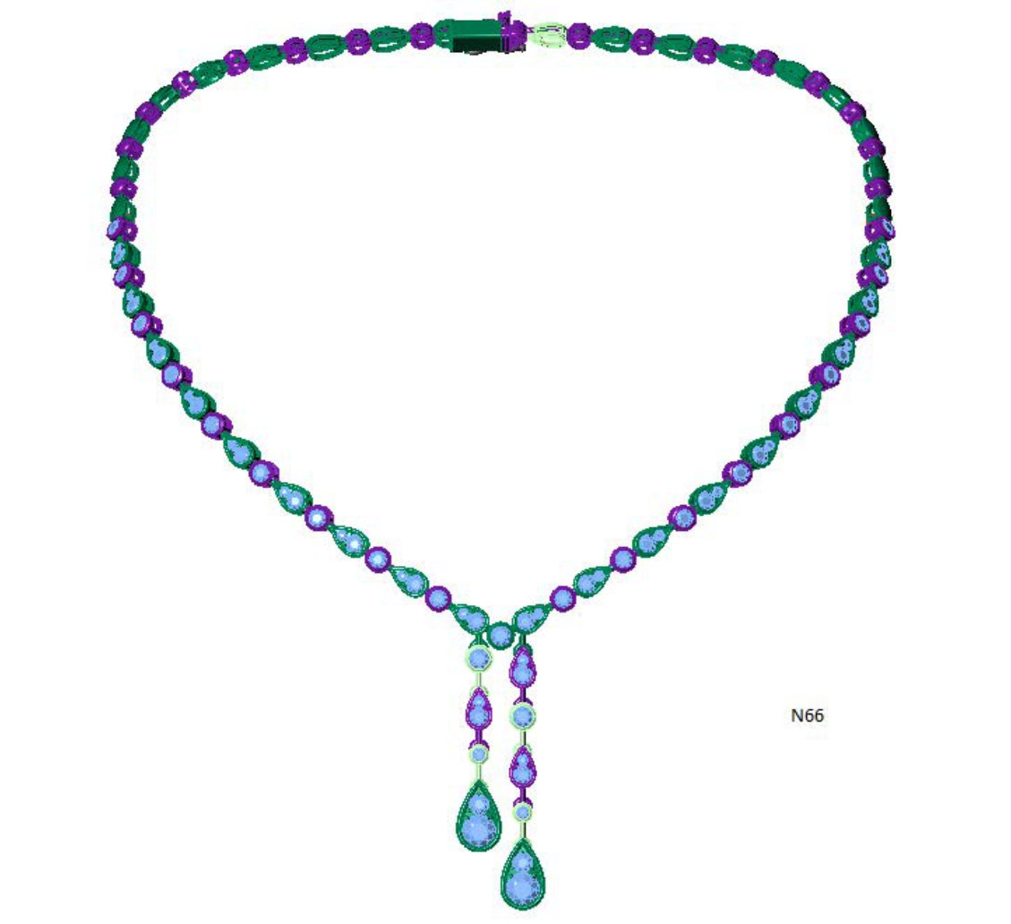 100 Necklace Sets 3DM Files