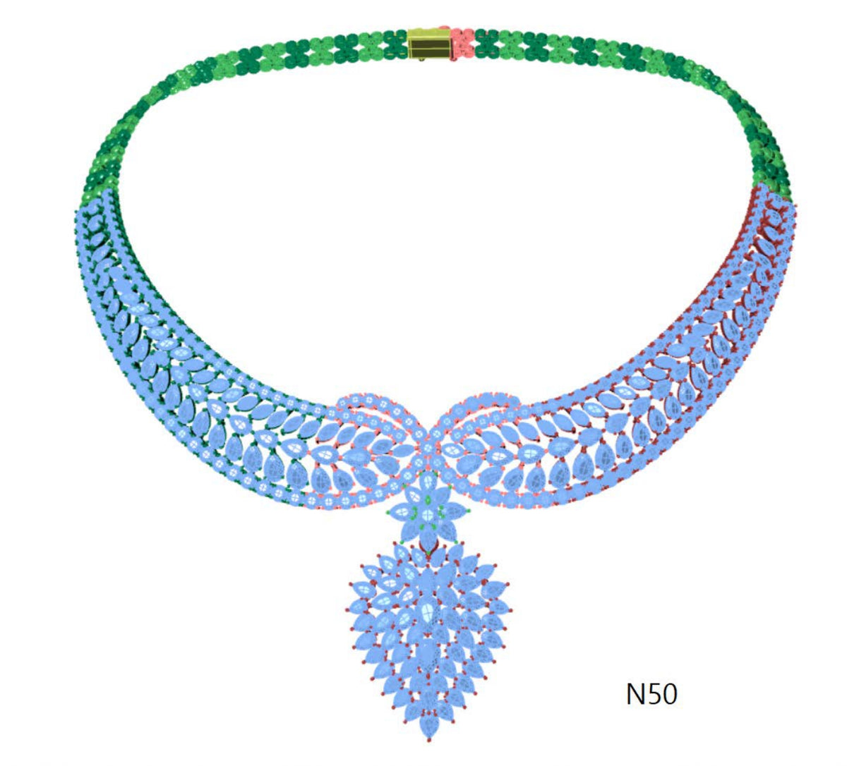 100 Necklace Sets 3DM Files