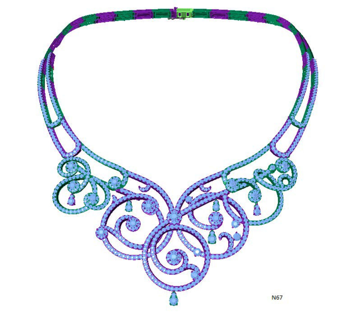 100 Necklace Sets 3DM Files