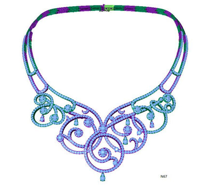 100 Necklace Sets 3DM Files