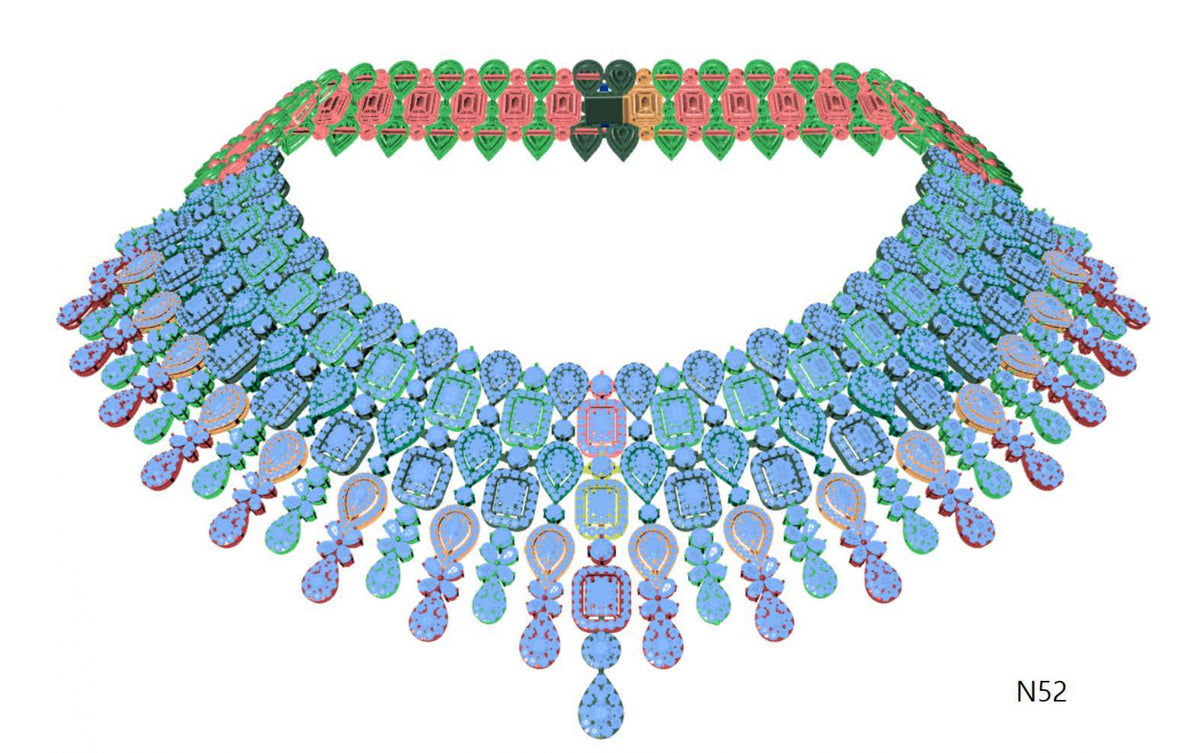 100 Necklace Sets 3DM Files